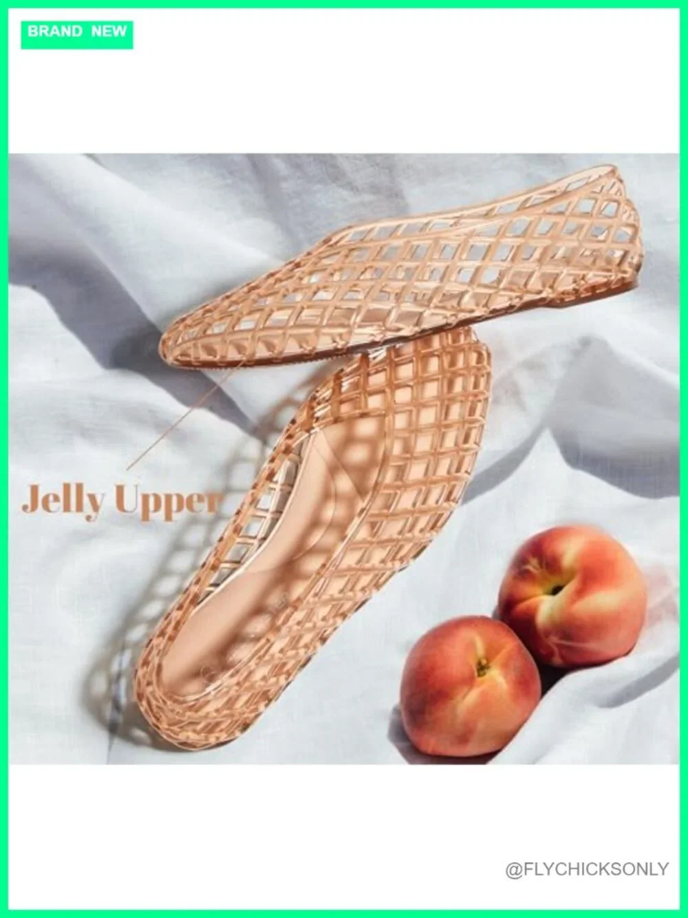 Women's Jelly Ballet Flats Mesh Casual Comfortable Jellies Hollow Breathable